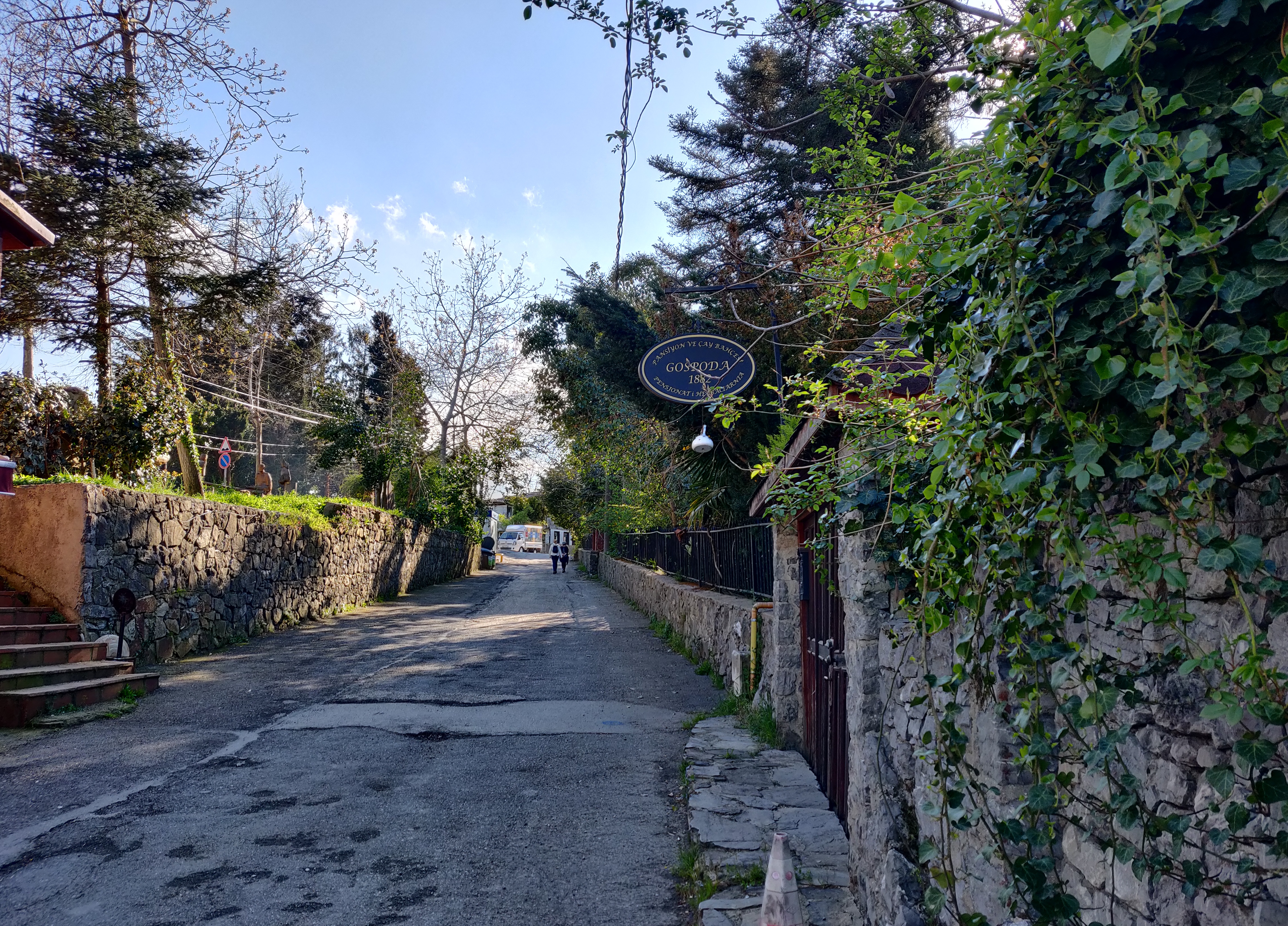 The charming rustic and historic streets in Polonezköy.