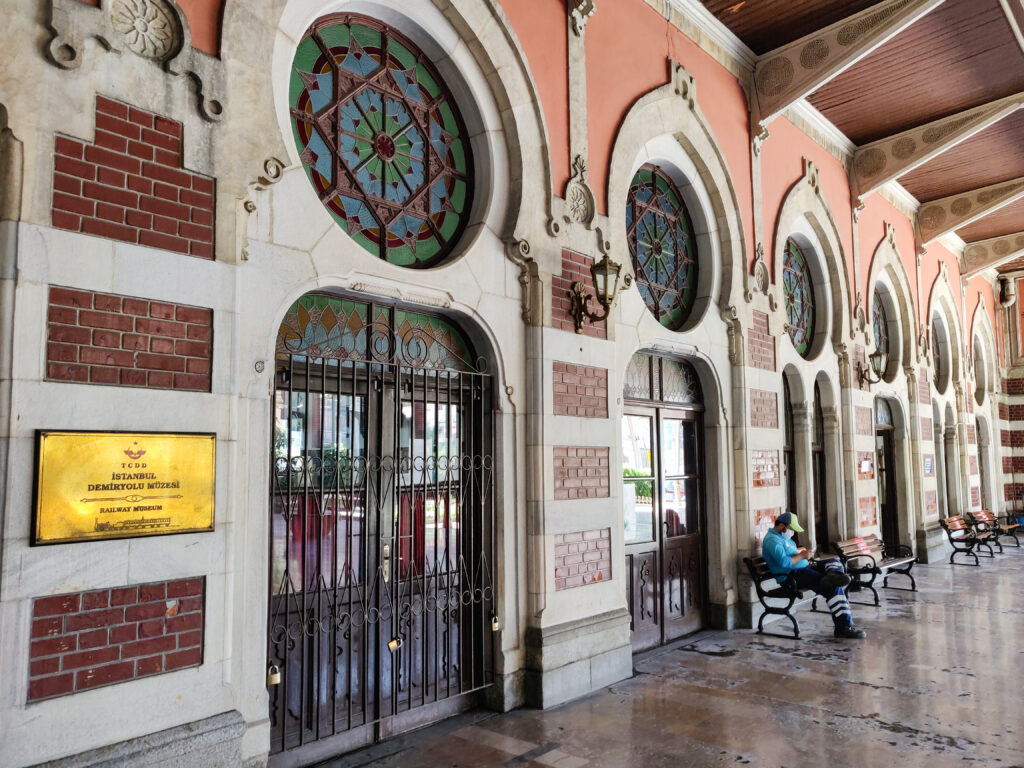 Sirkeci Railway Station (Sirkeci Garı or İstanbul Garı) in Eminönü on the European side of Istanbul. The station also houses the historical station of the Orient Express (Sirkeci Terminal).